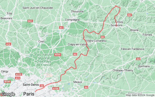 Paris → Soissons