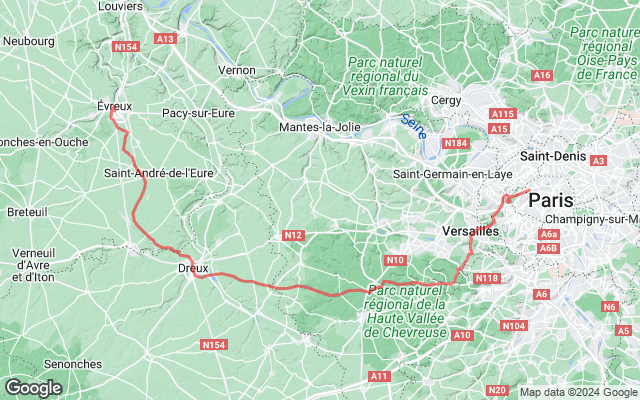 Paris → Evreux