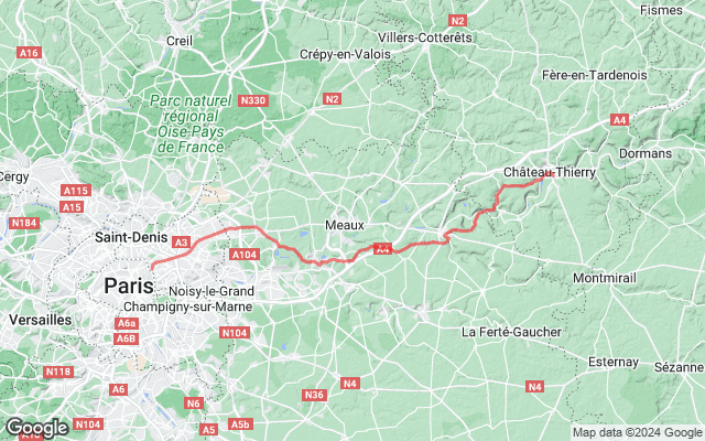 Paris → Château-Thierry