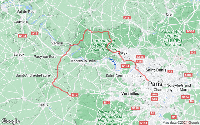 Paris → Houdan