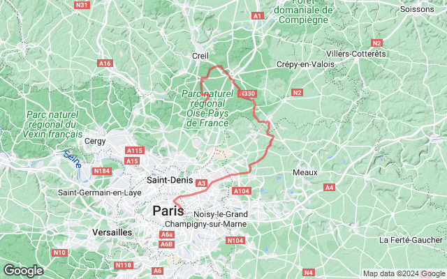 Paris → Orry-la-Ville