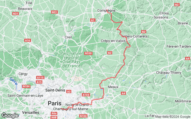 Paris → Compiègne